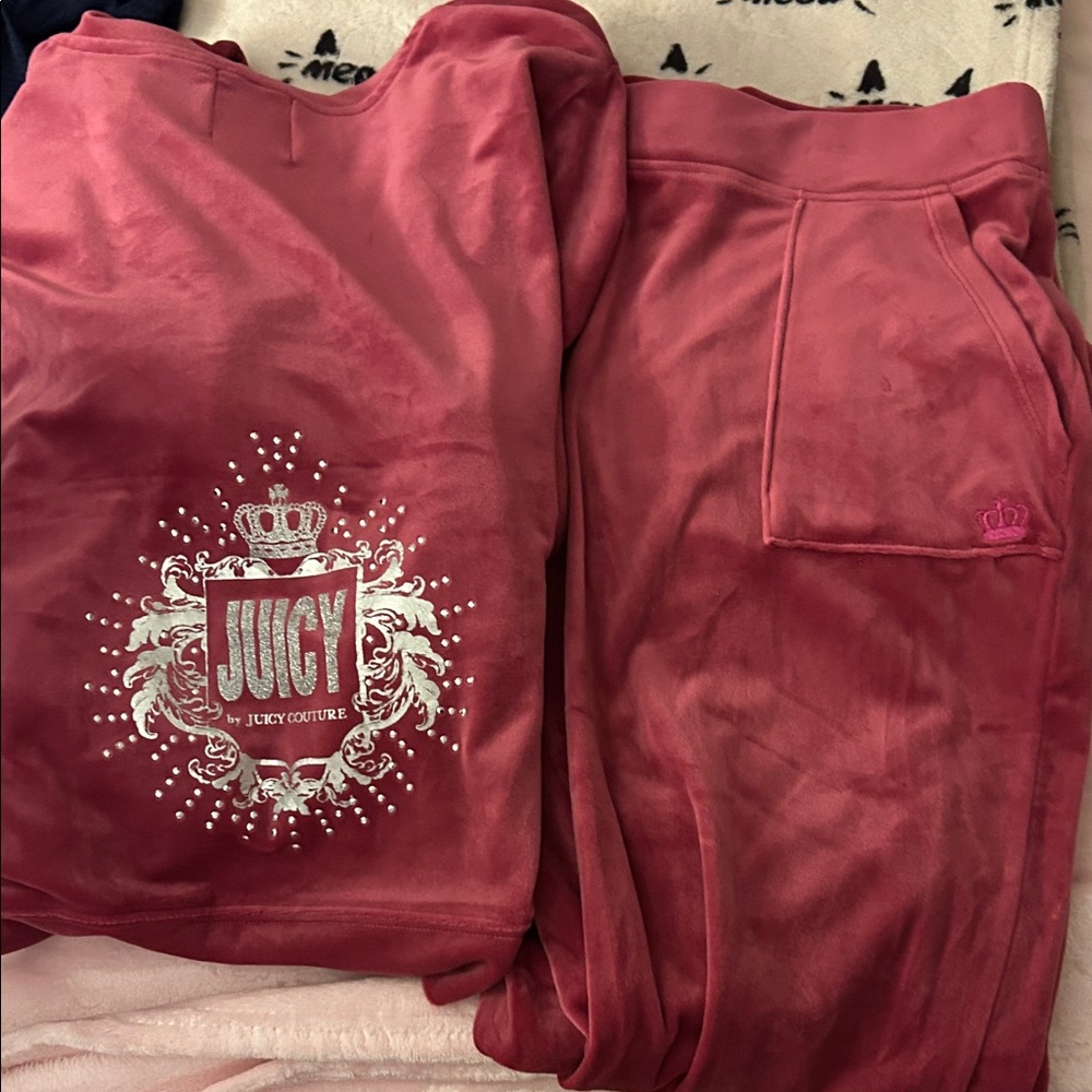 Juicy Couture Pink Velour Tracksuit